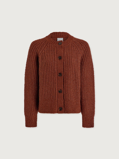 Florrie Boucle Knit Cardigan Tortoise Shell - Varley