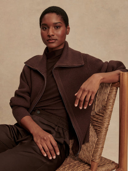 Enrico Knit Jacket Coffee Bean - Varley