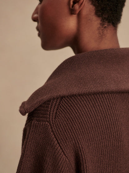 Enrico Knit Jacket Coffee Bean - Varley