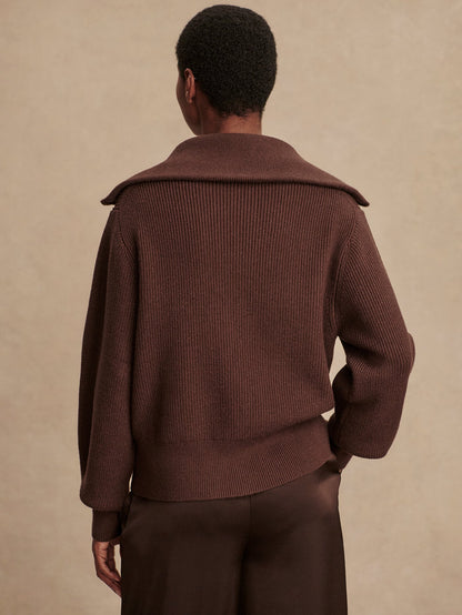 Enrico Knit Jacket Coffee Bean - Varley