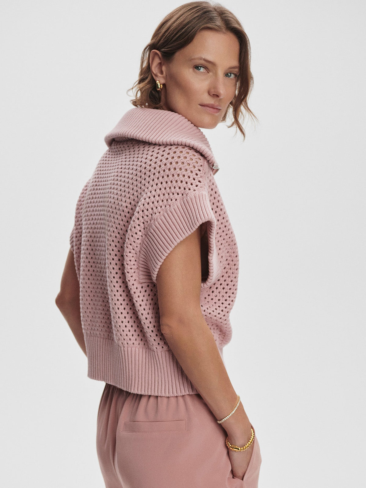 Mila Half-Zip Knit | VARLEY US Pale Mauve - Varley