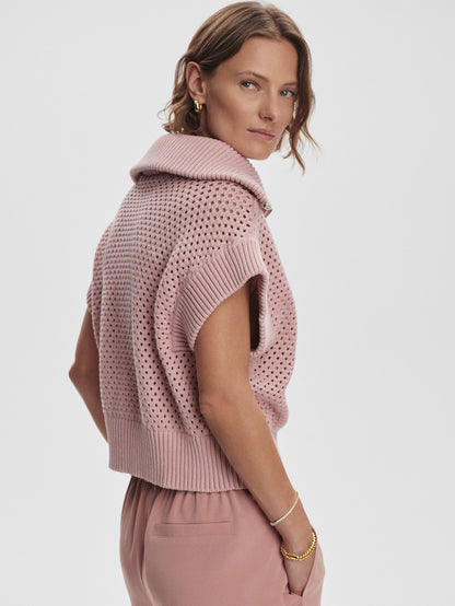 Mila Half-Zip Knit | VARLEY US Pale Mauve - Varley