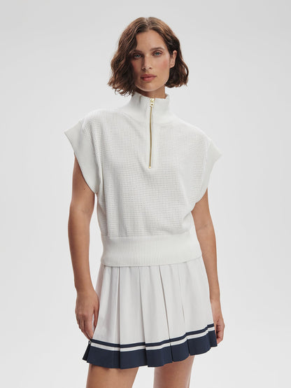 Fulton Cropped Knit White - Varley