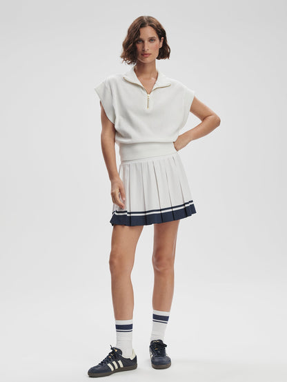 Fulton Cropped Knit White - Varley