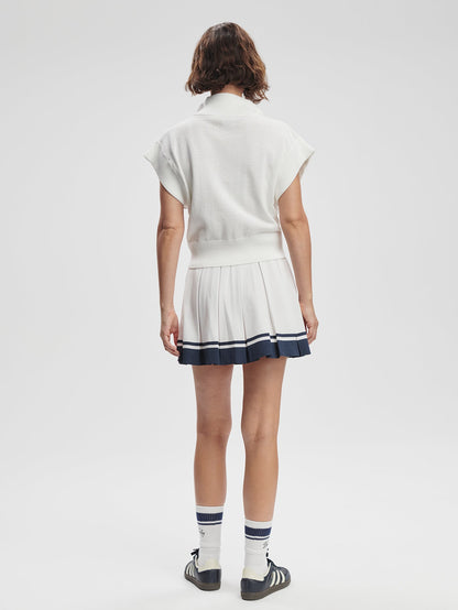 Fulton Cropped Knit White - Varley