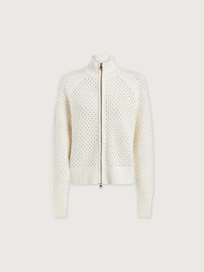 Mandy Boucle Knit Jacket Coconut Milk - Varley