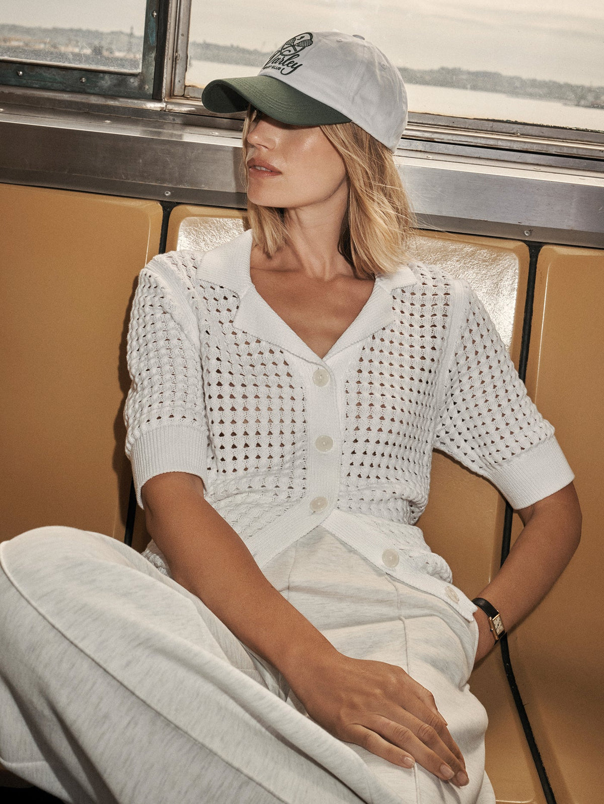 Ellie Knit Shirt White - Varley