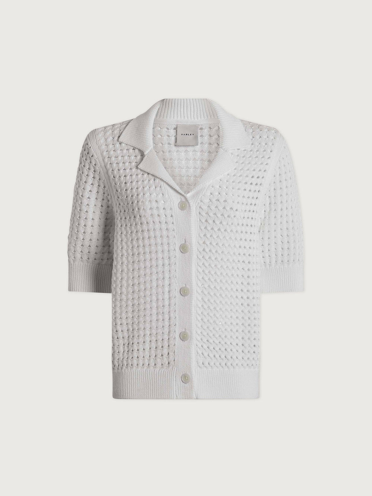Ellie Knit Shirt White - Varley