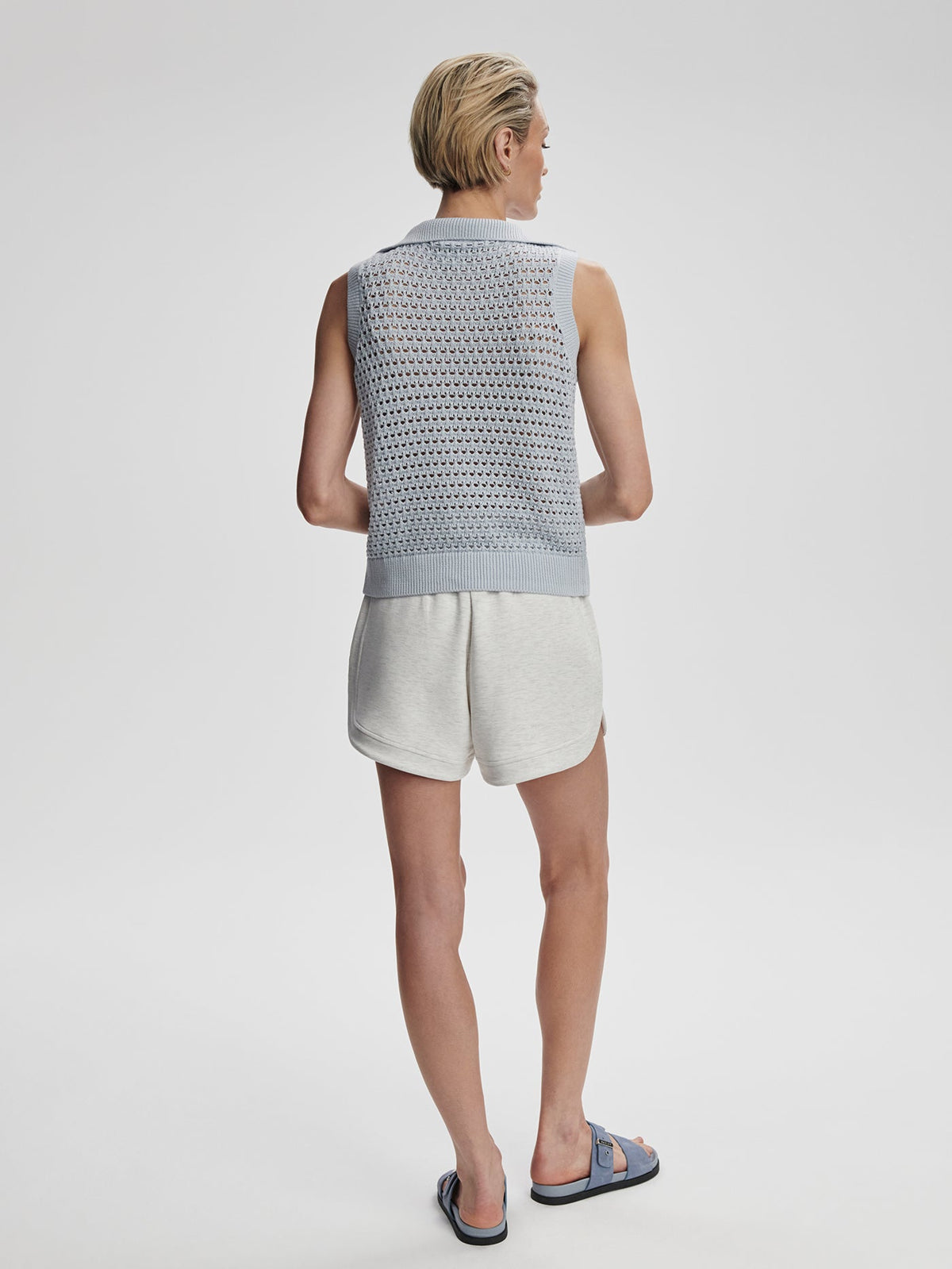 Bains Half-Zip Tank | VARLEY US Plein Blue - Varley