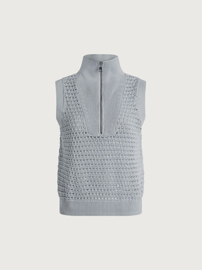Bains Half-Zip Tank | VARLEY US Plein Blue - Varley
