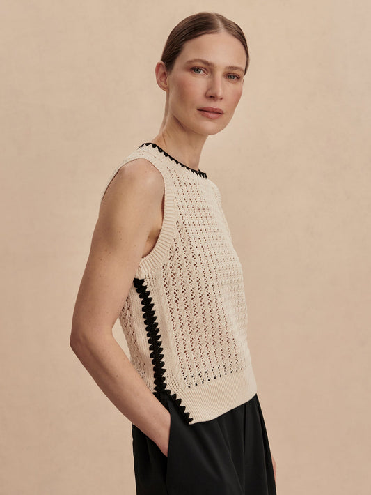 Delaney Knit Vest | VARLEY US Birch - Varley