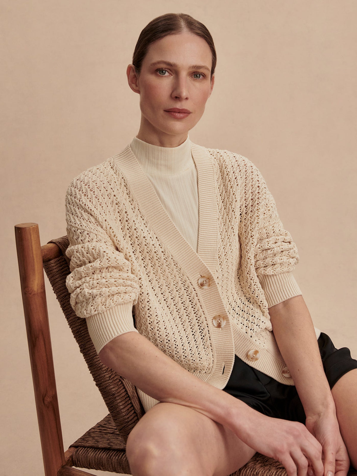 Astell Relaxed Knit Cardigan Birch - Varley