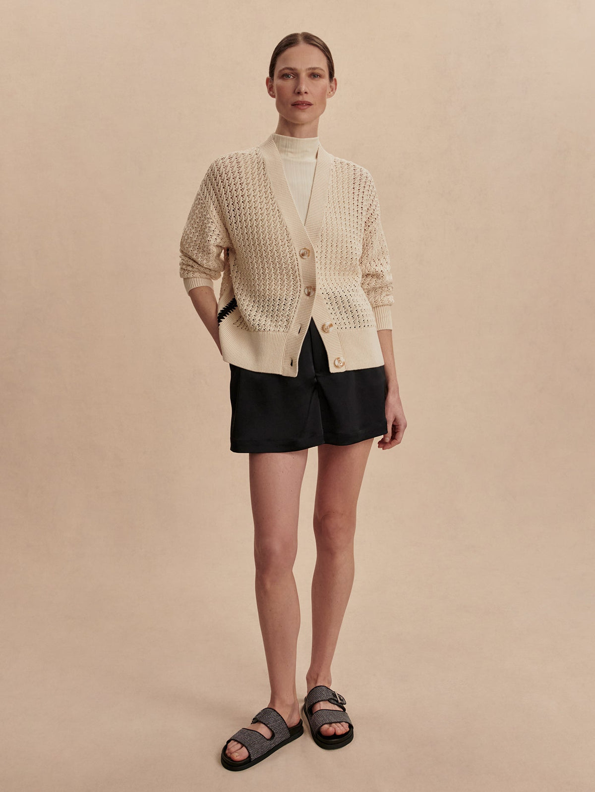 Astell Relaxed Knit Cardigan Birch - Varley