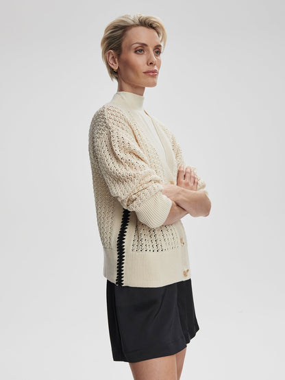 Astell Relaxed Knit Cardigan Birch - Varley