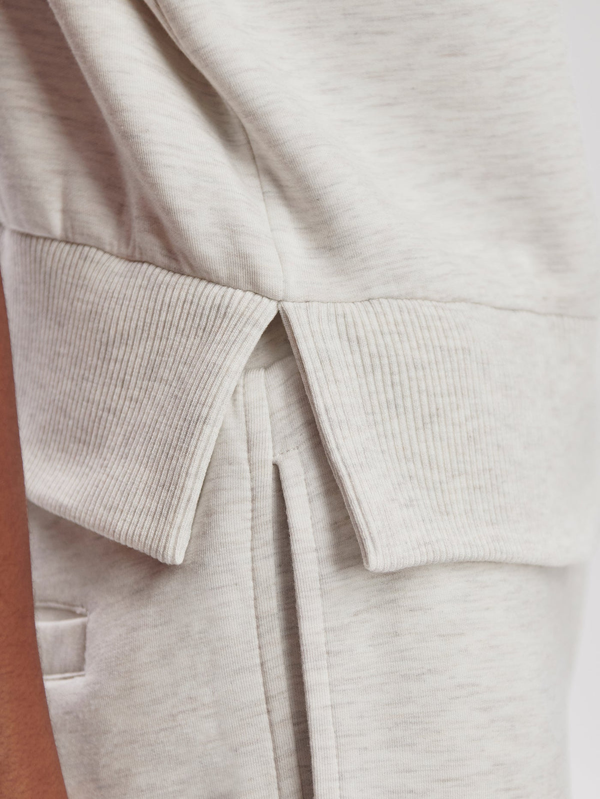 Kelly Half Zip Sweat Ivory Marl - Varley