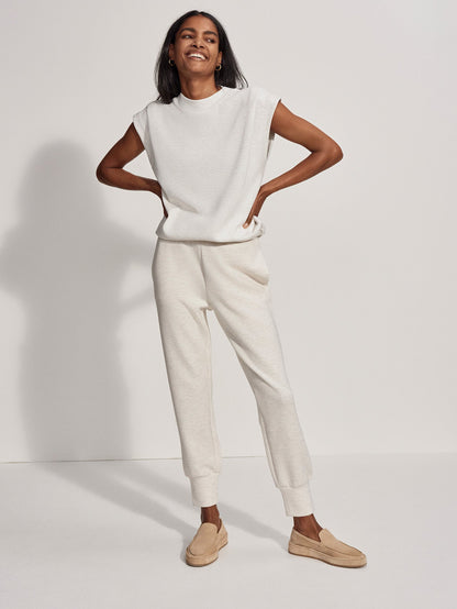 Otis Sleeveless Sweat | VARLEY US Ivory Marl - Varley