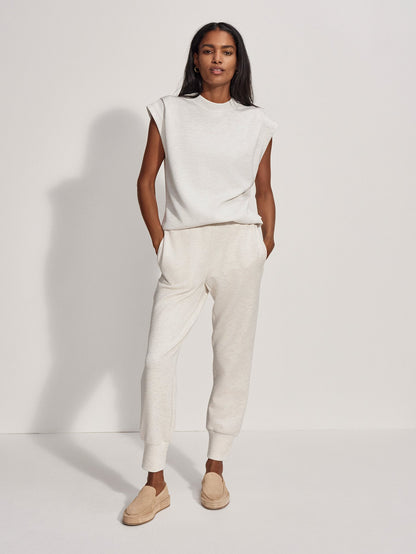 Otis Sleeveless Sweat | VARLEY US Ivory Marl - Varley