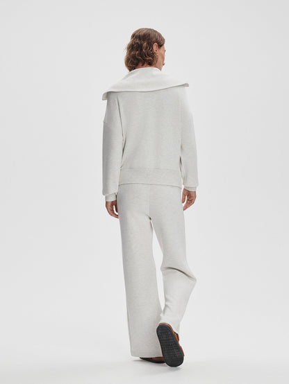 Halley Zip Through Sweat Ivory Marl - Varley
