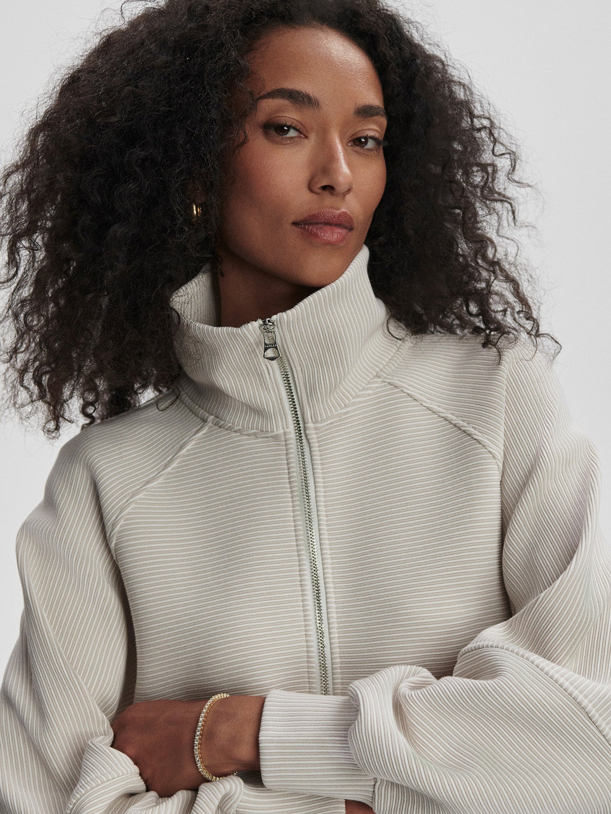Milano Half Zip Sweat 2.0 Silver Grey/ Snow White - Varley