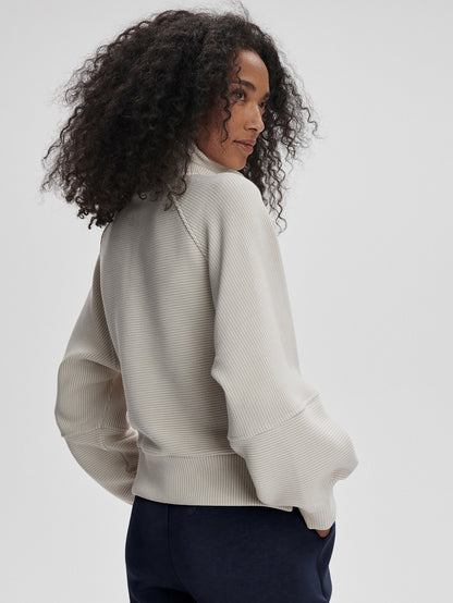 Milano Half Zip Sweat 2.0 Silver Grey/ Snow White - Varley