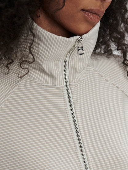 Milano Half Zip Sweat 2.0 Silver Grey/ Snow White - Varley