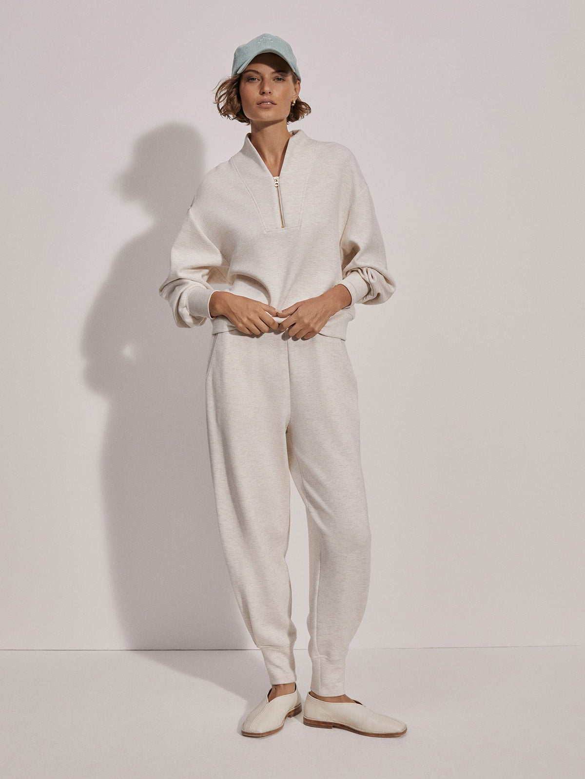 The Relaxed Pant 27.5 | VARLEY US Ivory Marl - Varley
