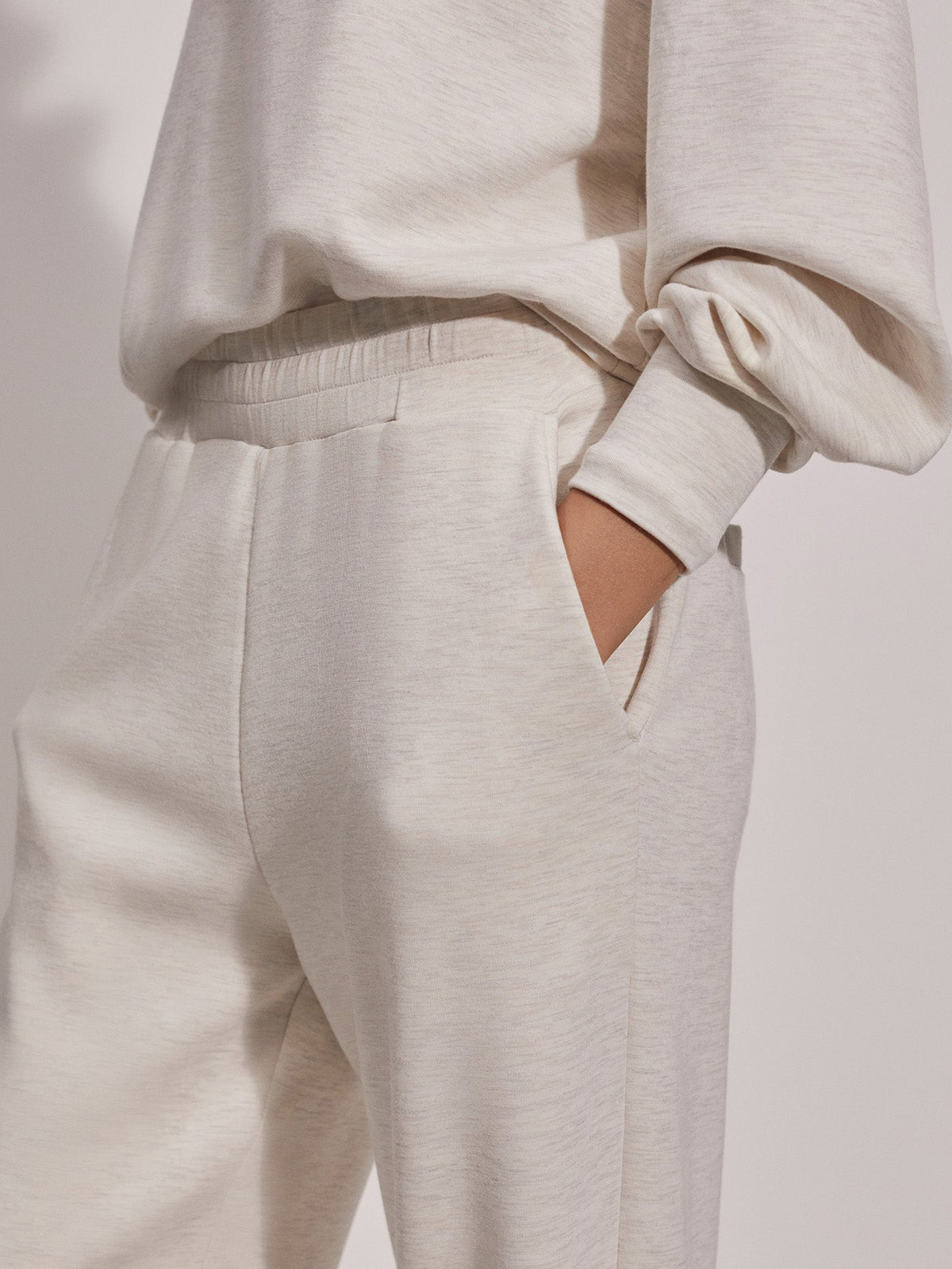 The Relaxed Pant 27.5 | VARLEY US Ivory Marl - Varley