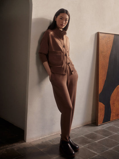 Sabrina Button Through Sweat Golden Bronze Marl - Varley