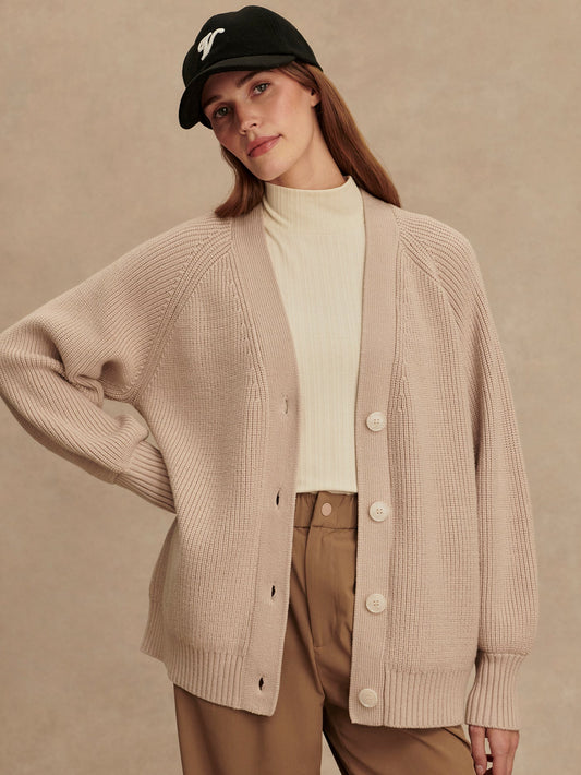 Sitges Longline Cardigan Cement - Varley