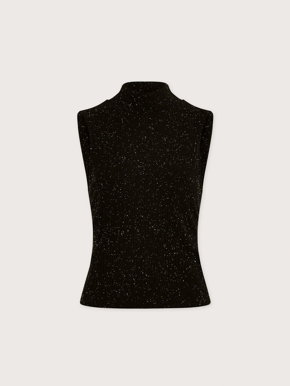 Camille Fitted Tank Black/ Egret - Varley