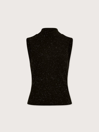 Camille Fitted Tank Black/ Egret - Varley