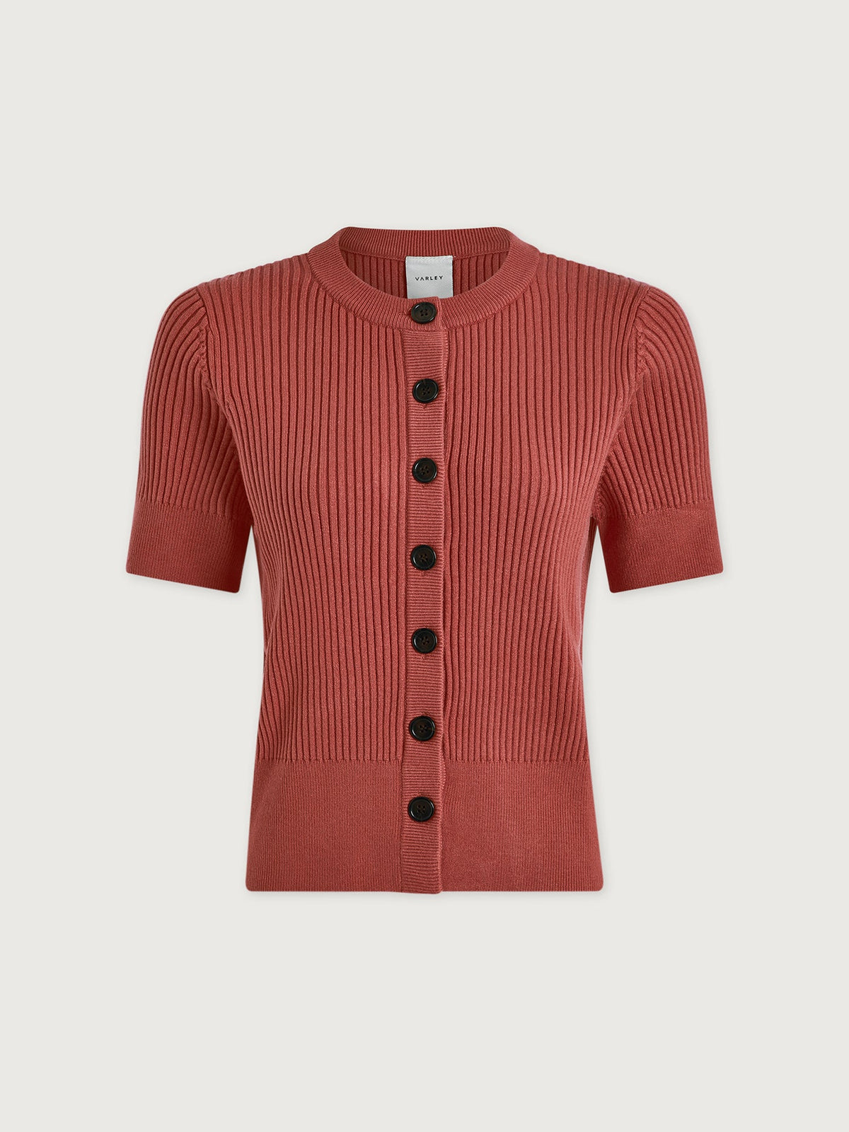 Micha Short Sleeve Cardigan Mauvewood - Varley