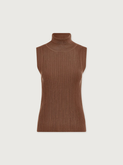 Anastasia Rib Knit Tank Ash Taupe - Varley