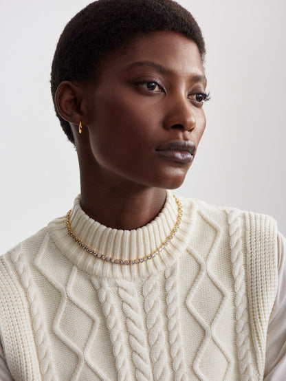 Joilette Roll Neck Vest Egret - Varley