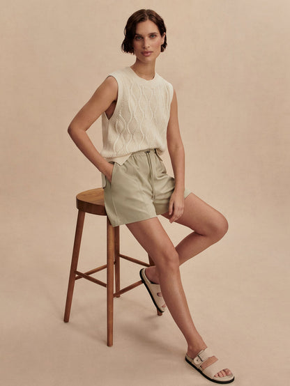 Teller Longline Knit Tank Birch - Varley