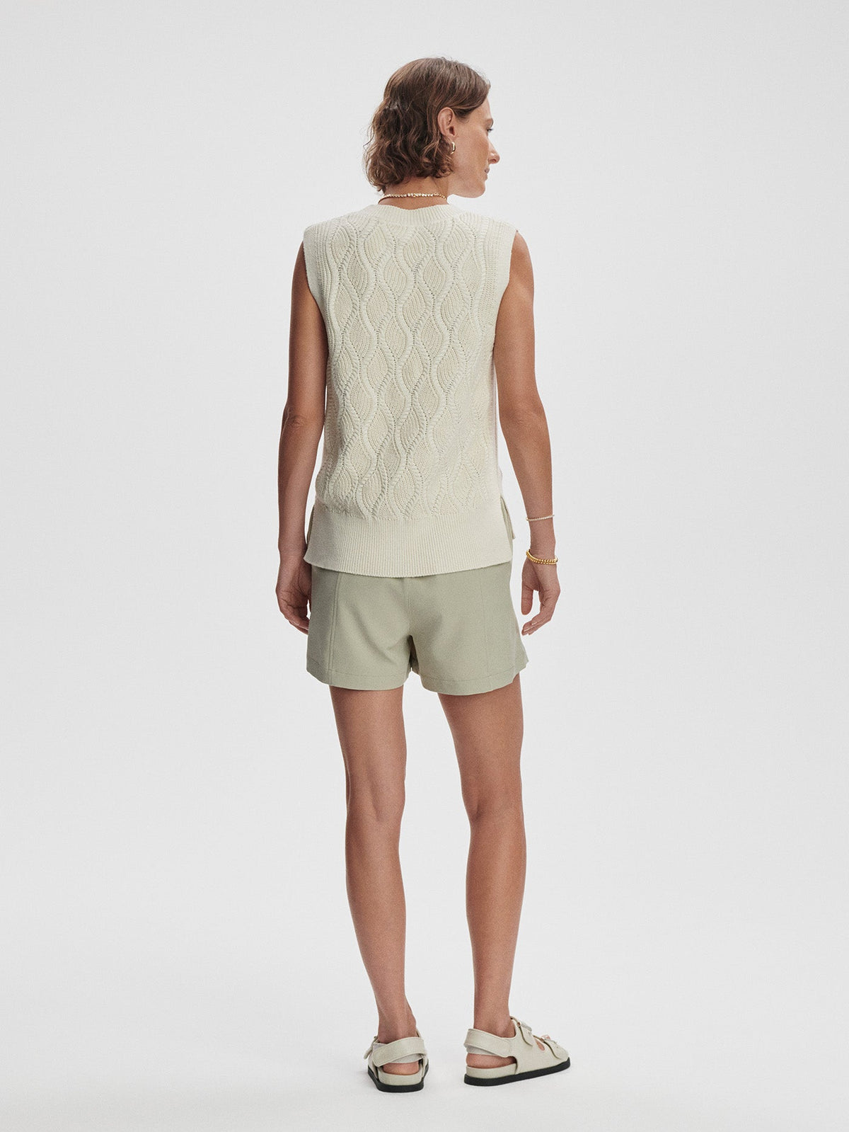 Teller Longline Knit Tank Birch - Varley
