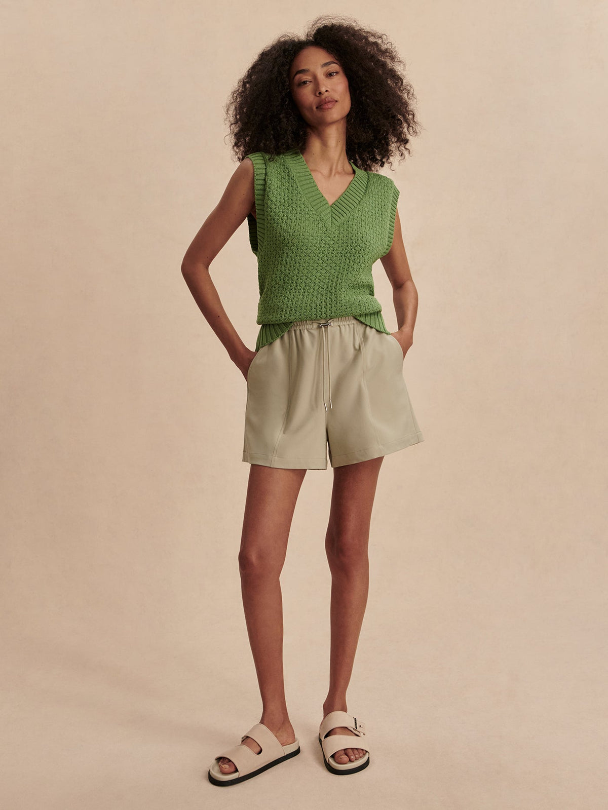 Antonella Knit Vest English Ivy - Varley