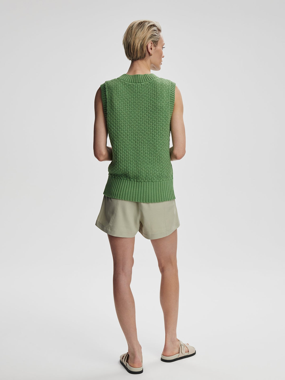 Antonella Knit Vest English Ivy - Varley