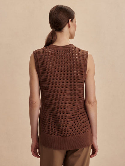 Darin Longline Knit Tank | VARLEY US Cocoa Dust - Varley