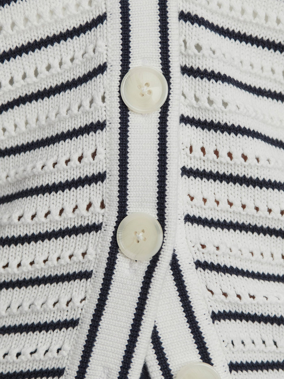 Antonia Relaxed Cardigan White/ Blue Nights - Varley