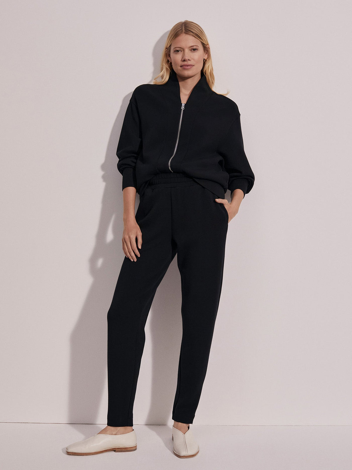 Pelham Zip-Through Sweat | VARLEY US Black - Varley