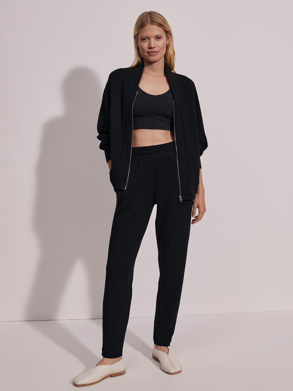 Pelham Zip-Through Sweat | VARLEY US Black - Varley