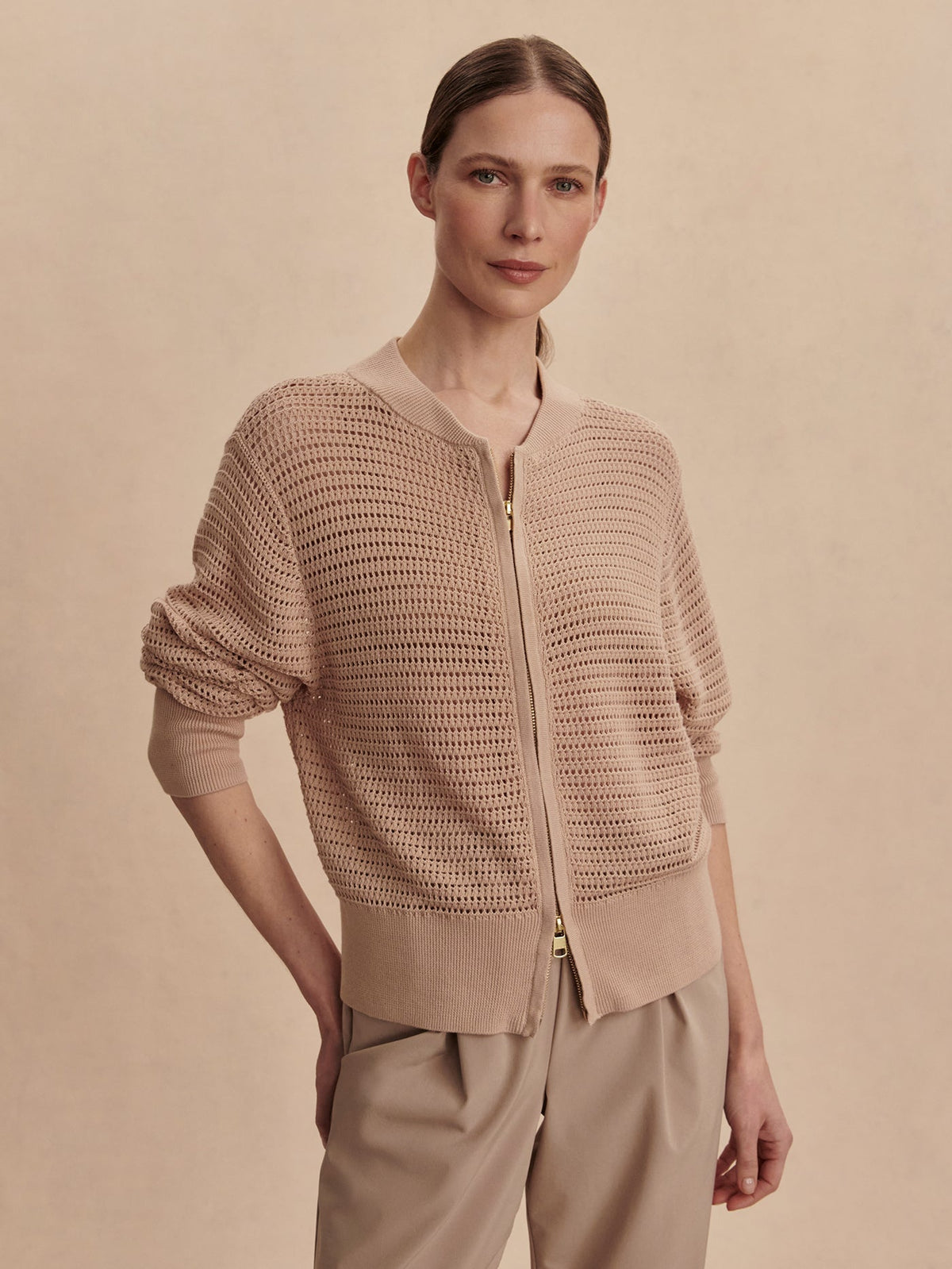 Lai Lightweight Knit Jacket Moonlight - Varley