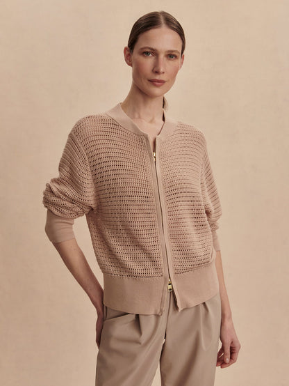 Lai Lightweight Knit Jacket Moonlight - Varley