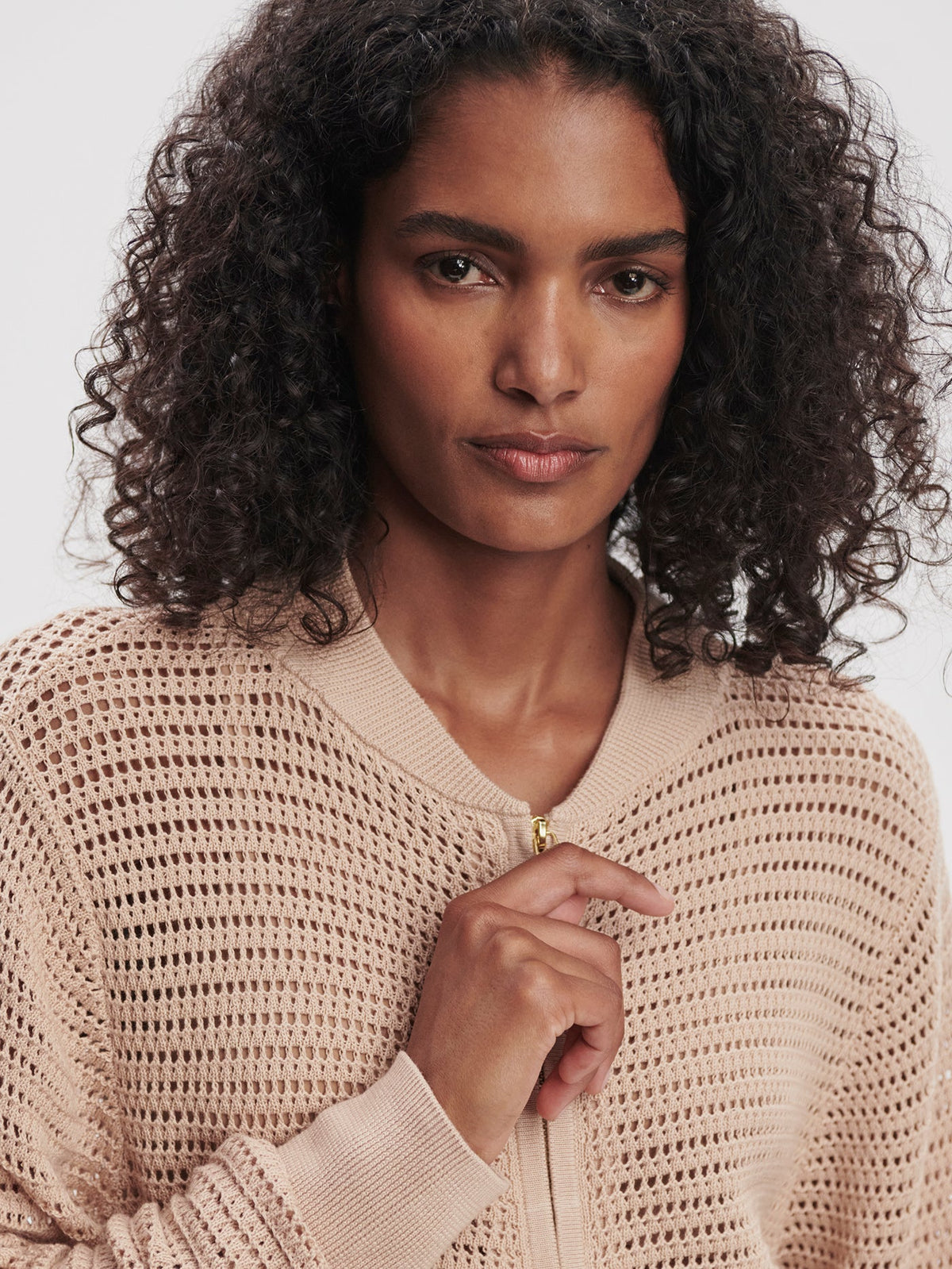 Lai Lightweight Knit Jacket Moonlight - Varley