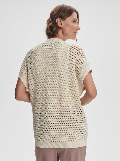 Sidra Dropped Sleeve Cardigan Birch - Varley