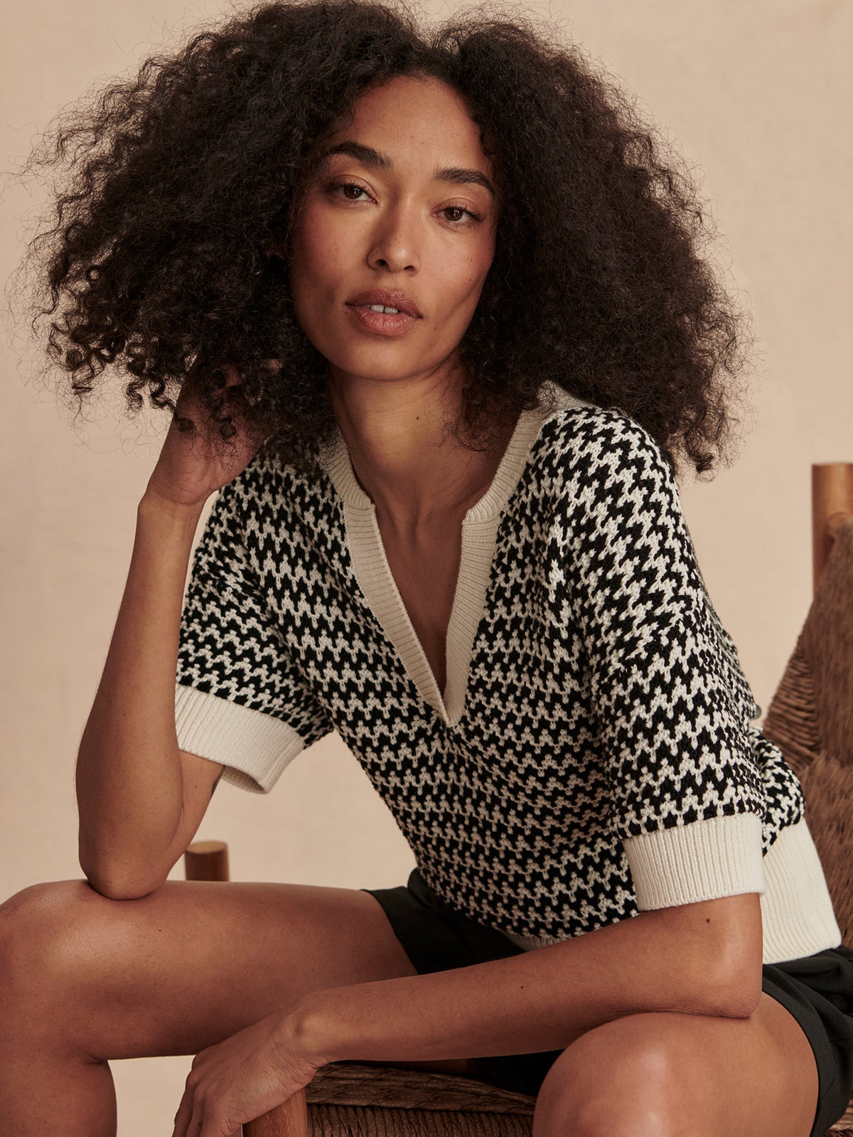 Dora Knit Top Egret - Varley
