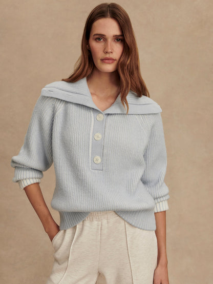 Filey Plated Sweater Mist Blue - Varley
