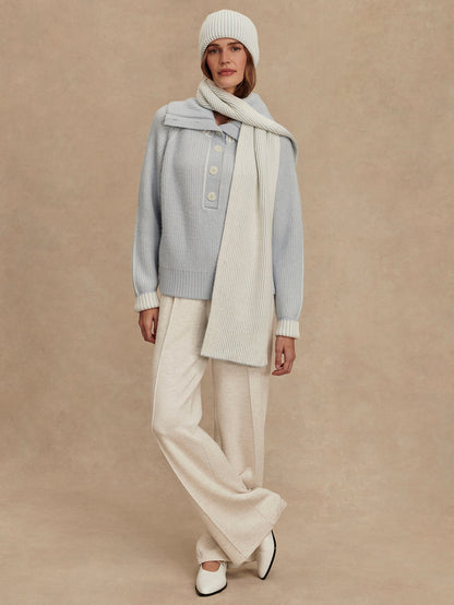 Filey Plated Sweater Mist Blue - Varley