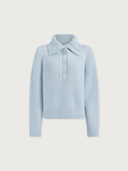 Filey Plated Sweater Mist Blue - Varley